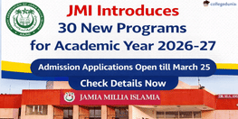 JMI Introduces 30 New Programs for Academic Year 2026 27 Admission Applications Open till March 25